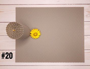Кольорова вощина колір сірий для виготовлення свічок, лист 26x41см