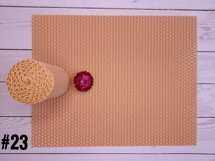Кольорова вощина колір ніжний персик для виготовлення свічок, лист 26x41см
